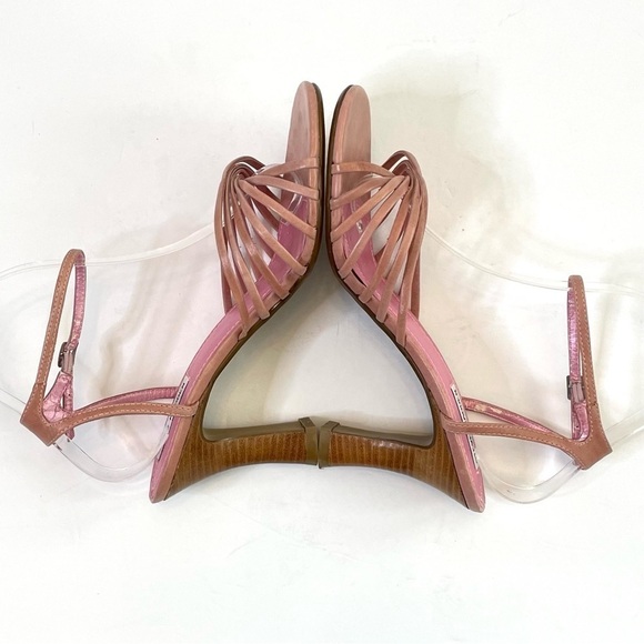 Steve Madden Lindsy stacked heel ankle strap sandals 8.5 - Picture 5 of 13